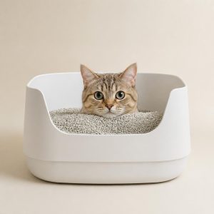 Gato en su piedrera